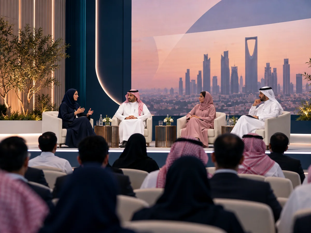 Illustration of a professionally coordinated corporate conference